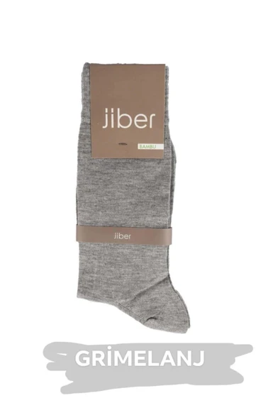 Jiber Erkek Bambu Likralı Uzun  Çorap 5500 - 6 Adet  40-44 GRİMELANJ ürün görseli 1