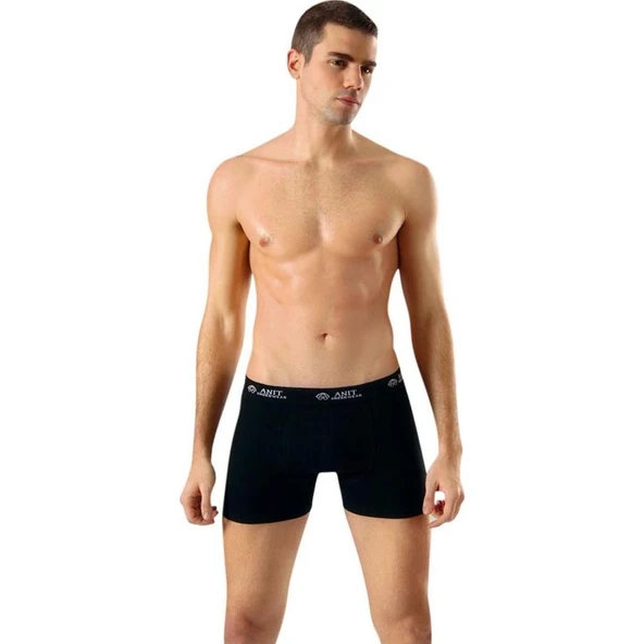 Anıt 1115 Erkek Likralı Boxer Esnek Boxer 3'Lü   Siyah 2XL ürün görseli 1