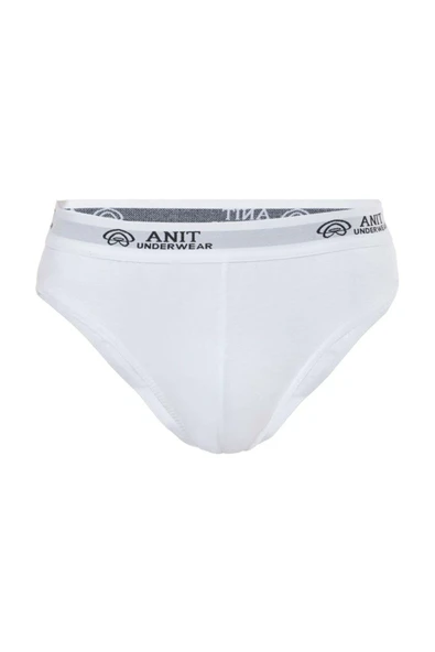 Anıt 3'Lü Ribana Erkek Slip Külot  1116   Beyaz XL ürün görseli 1