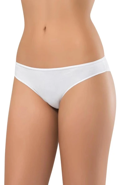 Erdem Kadın Likralı Bikini Külot 7105 - 3 Adet  Beyaz L ürün görseli 1