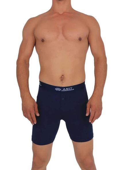 Anıt 1114 Erkek Likralı Uzun Boxer 6'Lı   L Lacivert ürün görseli 1