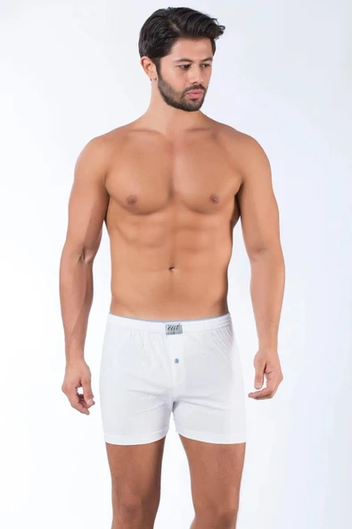 Tutku Elit Erkek Havlu Bel Penye Boxer 1101 - 6 Adet  Beyaz XL ürün görseli 1