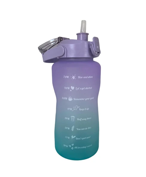 Günlük Motivasyon Su Matarası 2 Litre ürün görseli 1