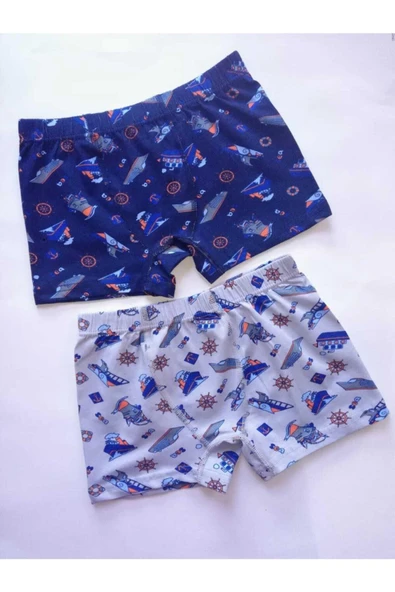 KOTA Erkek Çocuk Desenli Boxer 12 Adet - 1013  Karışık Renk 2 (3-4 YAŞ) ürün görseli 1