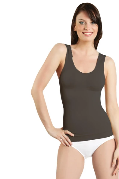 Elite Life Kadın Korseli Dikişsiz Atlet  2'Li Paket - 877  Siyah L - XL ürün görseli 1