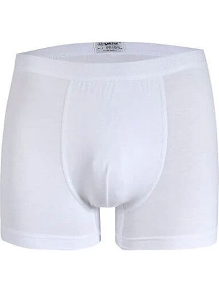 3'Lü Yıldız 38-39-40-41-42 Erkek Modal Pamuklu Likralı Boxer Renk  Beyaz 2XL ürün görseli 1
