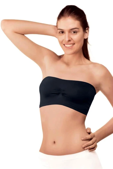 Elite Life Kadın Askısız Atlet 3'Lü Paket -860  Siyah L - XL ürün görseli 1