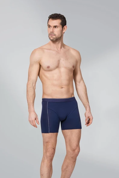 Namaldı Erkek Modal Likralı Biyeli Boxer 197 - 6 Adet  M Lacivert ürün görseli 1