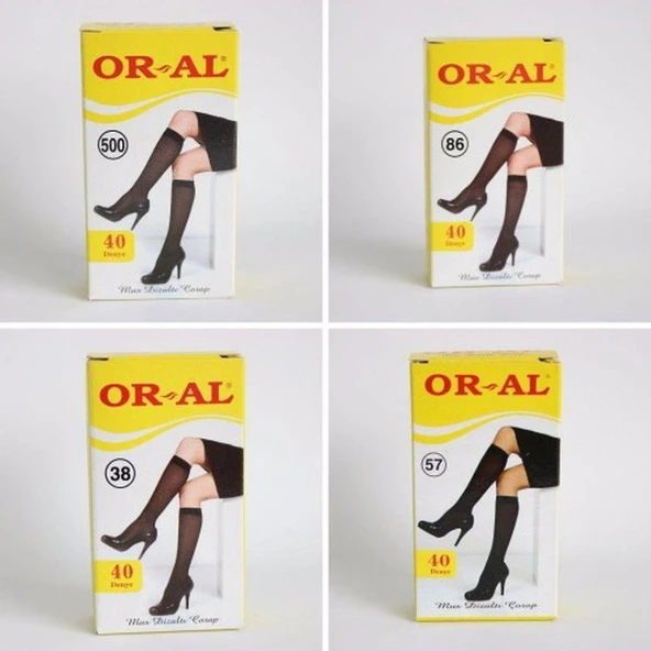 6 Adet OR-AL 40 Den Mus Dizaltı Çorap  Standart Bronz ürün görseli 1