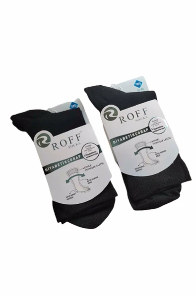 Roff Erkek Diyabetik Şeker Soket Çorap 14408 - 6 Adet  Karışık Renk 41-44 ürün görseli 1