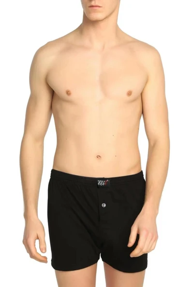 Tutku Elit Erkek Havlu Bel Penye Boxer 1101 - 6 Adet  Siyah S ürün görseli 1