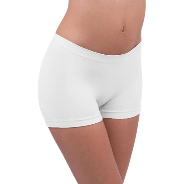 Elite Life 835 Kadın Şort Boxer Korse  Beyaz L - XL ürün görseli 1