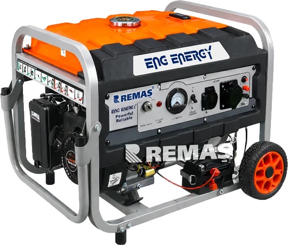 Energy KM 8000 ME Otomatik 8 KVA Monofaze Benzinli Jeneratör ürün görseli 1