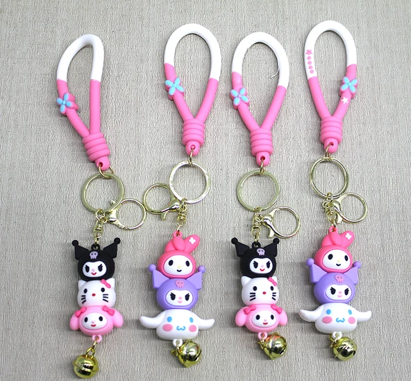 Hello Kitty Ve Arkadaşları Silikon Anahtarlık ürün görseli 1
