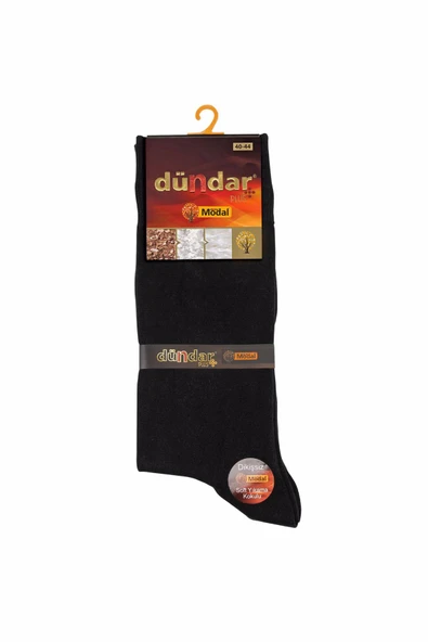 Dündar Erkek Modal Micro Lcyralı Plus Dikişsiz Soket Çorap 4124 - 6 Adet  Siyah 40-44 ürün görseli 1