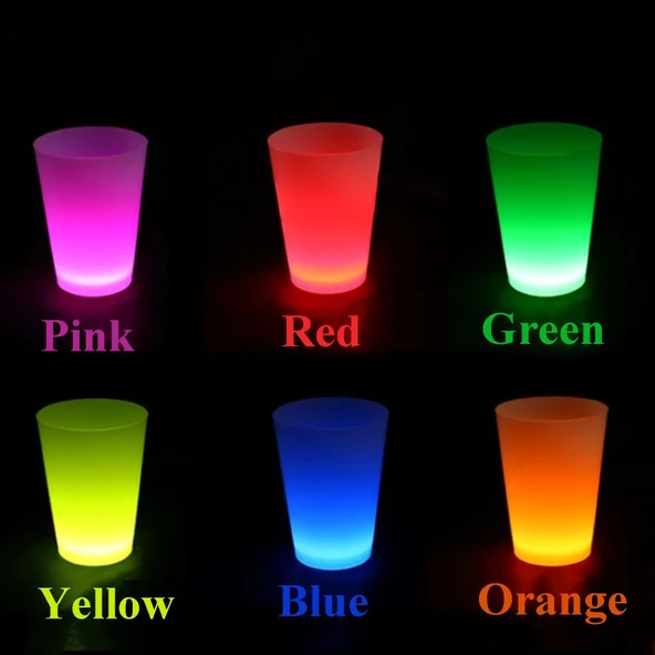 Glow Partisi Bardakları 6 Renk 6 Adet ürün görseli 1
