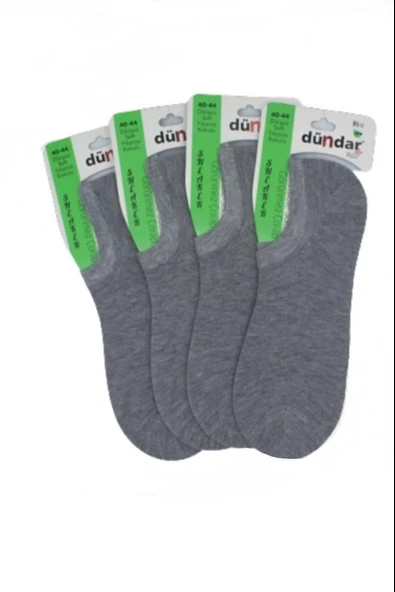 Dündar Erkek Plus Sneaker Dikişsiz Kokulu Bambu Çorap 6883 - 6 Adet  Gri 40-44 ürün görseli 1