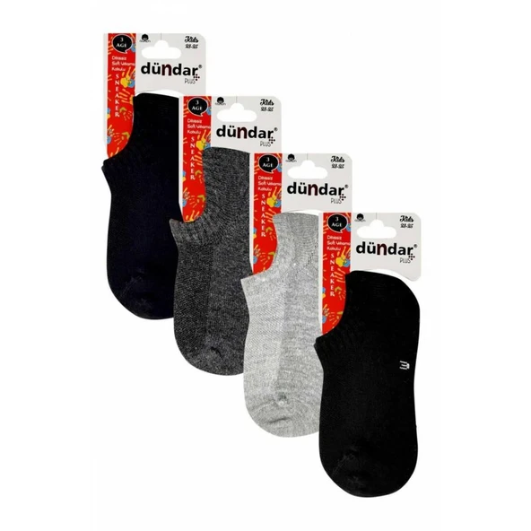 Dündar Erkek Çocuk Renkli Sneaker Çorap - 6 Adet  Karışık Renk 26-28 ürün görseli 1