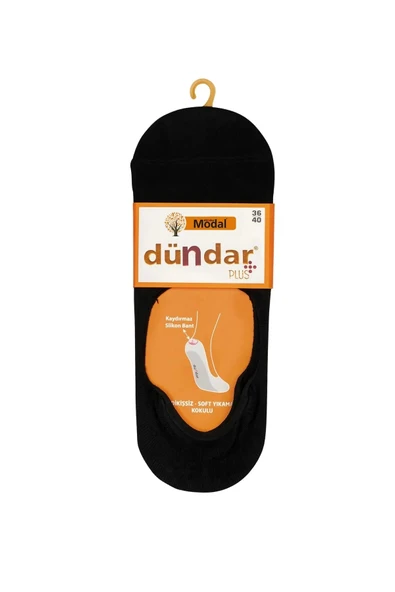 Dündar Kadın Modal Babet Çorap 6913 - 6 Adet  Siyah 36-40 ürün görseli 1