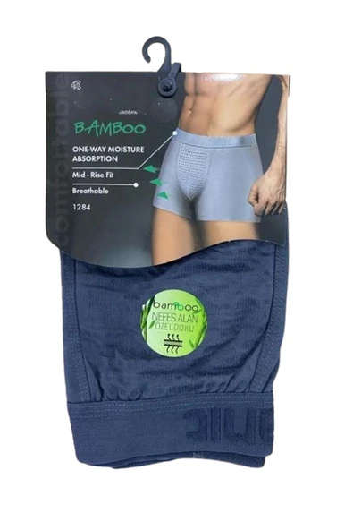 Anıt Erkek Nefes Alan Bambu Likralı Boxer 1284 - 12 Adet   M Antrasit ürün görseli 1