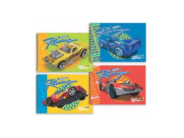 Gıpta Hot Wheels Spiralli Resim Defteri 35X50Cm15 Yaprak (4 Lü Paket) 5438 ürün görseli 1