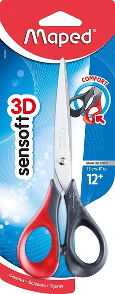 Sensoft 3D 16Cm 6" Makas (Karışık Renk 1 Adet) 3154140696009 ürün görseli 1