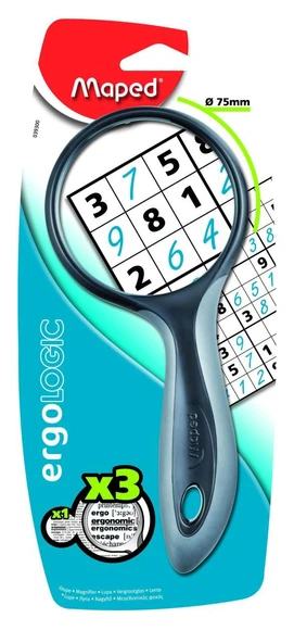 Ergologic Büyüteç X3 75Mm Gri 3154140393007 ürün görseli 1