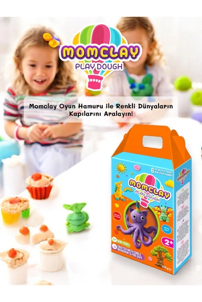 Smarta Momclay Oyun Hamuru 6 Renk 100 Gram - Resim 3