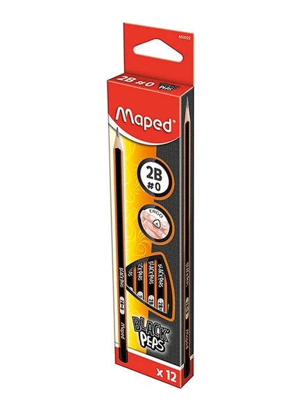 Black Peps Kurşun Kalem 2B (12 Li Paket) 3154148500223 ürün görseli 1