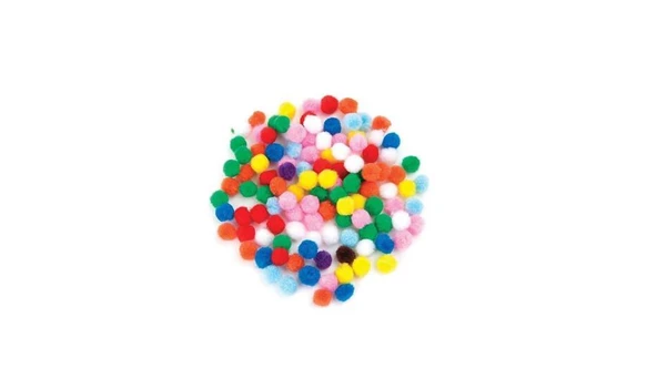 Puti Pom Pom 10 Mm 100 Lü 4445 ürün görseli 1