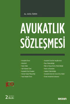 Avukatlık Sözleşmesi Atilla Özen 2. Baskı, Eylül 2023 ürün görseli 1
