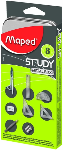 Study Nikel Pergel Takımı Karton Kılıflı 8 Li 3154141194184 ürün görseli 1