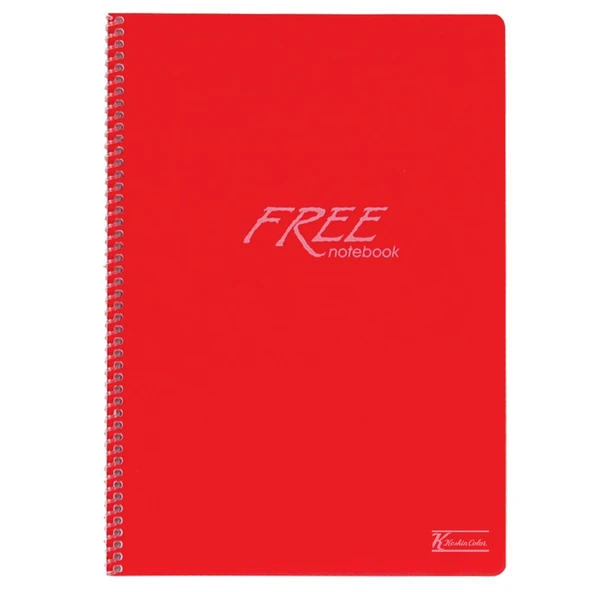 Free A4 120 Yaprak Çizgisiz Pp Kapak Spiralli Defter 60 Gram (6 Lı Paket) ürün görseli 1