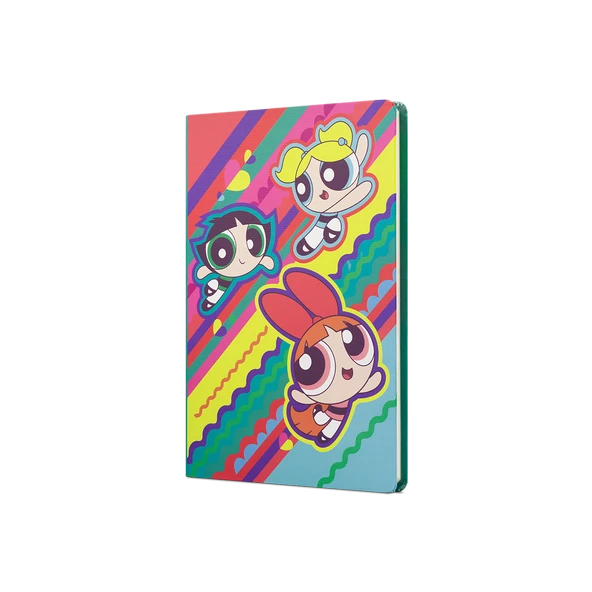 Mabbels The Powerpuff Girls Sert Kapak Butik Not Defteri Yeşil 80 Yaprak Çizgisiz 15X21Cm Dft-388142 ürün görseli 1