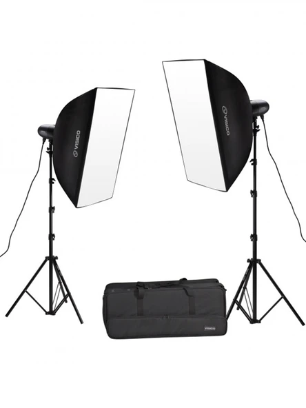 Visico VL-400 II Plus 2'li paraflaş seti (400w) ürün görseli 1