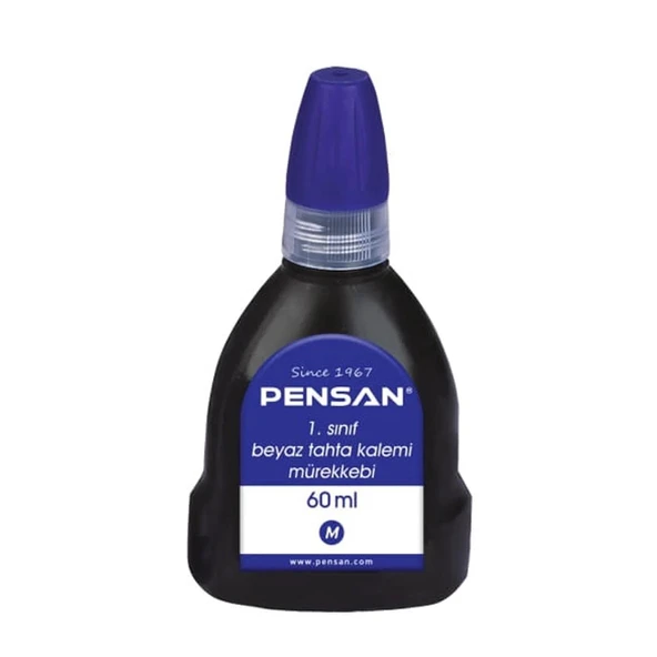 Pensan Tahta Kalem Mürekkebi 60 Ml Mavi 4007 ürün görseli 1