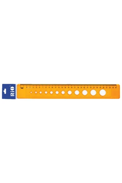 Rio Daire Şablonlu Cetvel 1-20 Mm 802 (1 Adet) ürün görseli 1