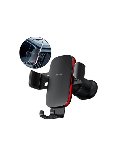 Baseus Metalgravity Araç Telefon Tutucu Siyah (Sujs000001) ürün görseli 1
