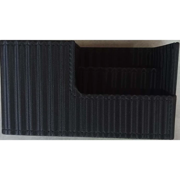 Inn Design Organizer Masa Üstü Kalemlik Beyoğlu Serisi Deri Cosmos Siyah 11X20X9.5Cm Dd-1235 ürün görseli 1