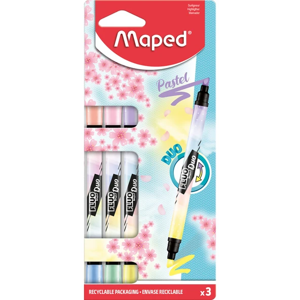 Fosforlu Kalem (İşaret Kalemi) Pastel 3 Renk Kalem Tipi Blister 734128 ürün görseli 1