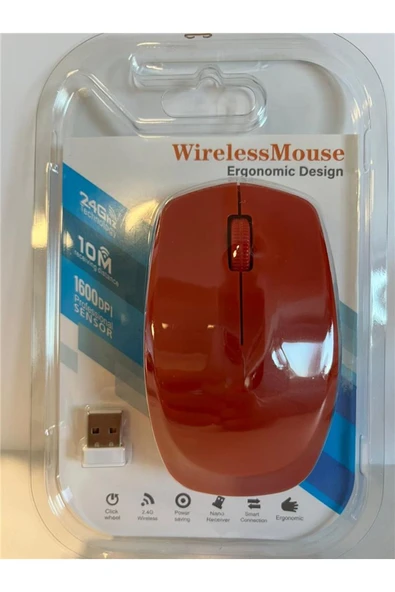 Elba G-229 Kırmızı 2.4Ghz Kablosuz Mouse ürün görseli 1