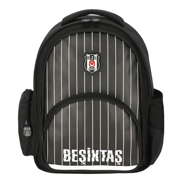 Me Okul Sırt Çantası Beşiktaş Me Team İnce Çubuk Desenli Suni Deri 25352 ürün görseli 1