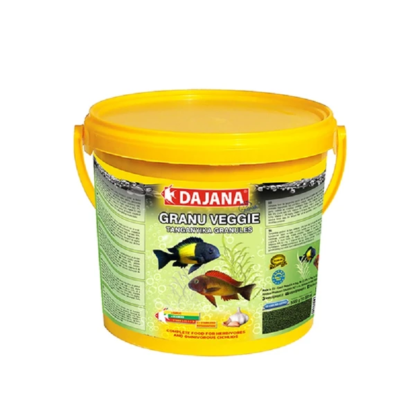 Dajana Granu Veggie Garlic 100gr (Açık) Balık Yemi Sarımsaklı SKT:05/2027 ürün görseli 1