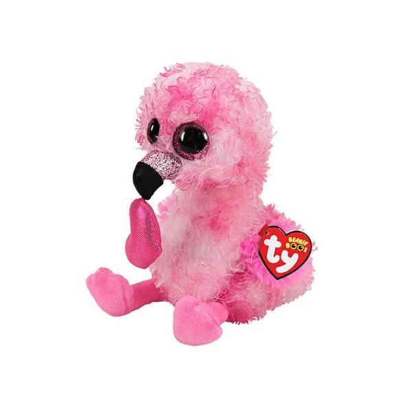 Mega Dainty - Flamingo With Heart Reg Kalpli Flamingo 15 Cm Peluş Oyuncak 150079TY36686 ürün görseli 1