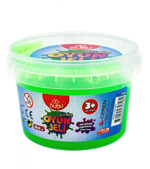 Bu-Bu Oyun Jeli Orta Boy 160 Gram Bubu-Slm021 (Karışık Renk 1 Adet) ürün görseli 1
