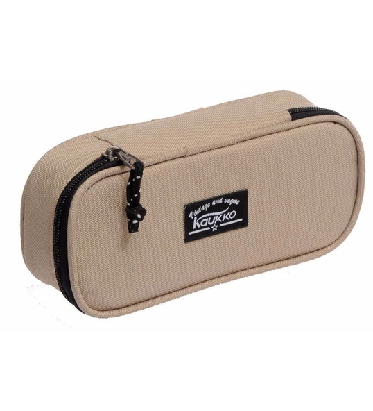 Kaukko Kalem Çantası Özel Tek Bölmeli Krem 10X22X5Cm K2370 ürün görseli 1