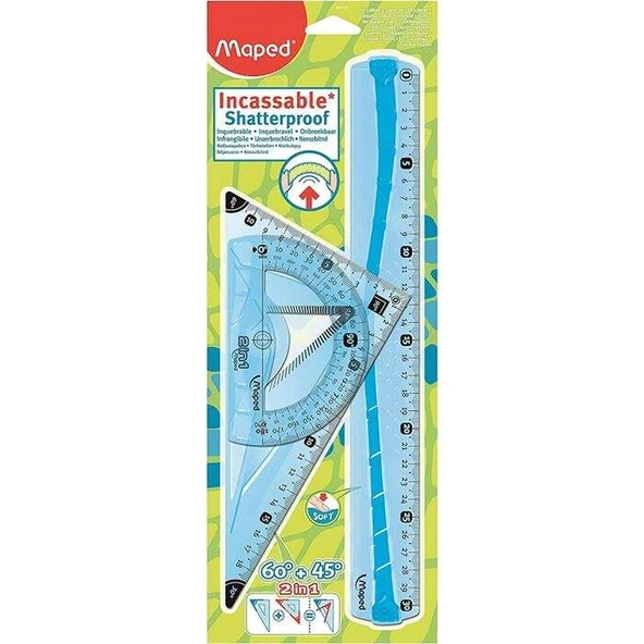 Flex Maxi Kızılmaz Cetvel Çizim Seti 3 Lü (Karışık Renk 1 Set) 897120AI ürün görseli 1