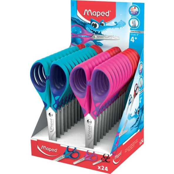 Essentials Soft Simetrik Makas 13Cm (24 Lü Paket) 3154144644129 ürün görseli 1