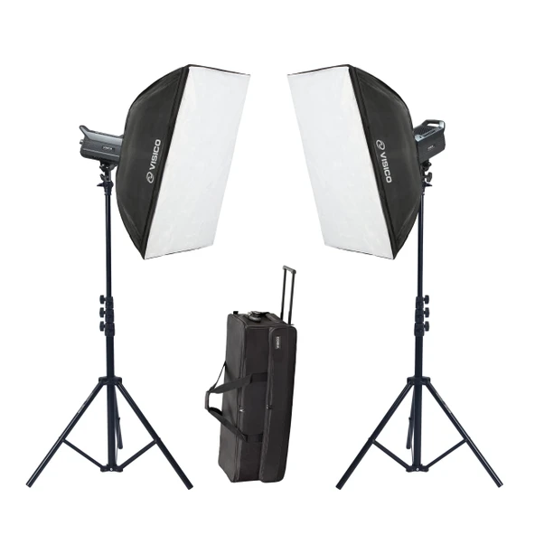 Visico LED-150ST 2'li Led video ışık seti (150w) ürün görseli 1