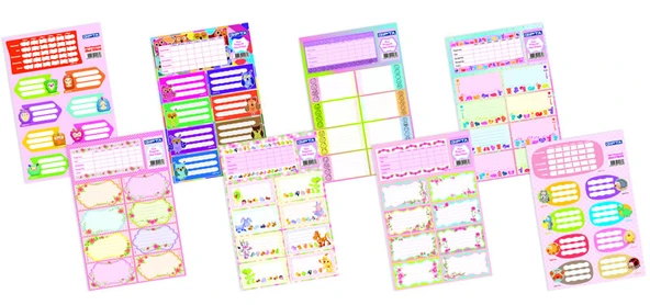 Gıpta Girls Ders Programlı Okul Etiketi 16X24Cm 3 Yaprak (2 Paket) 2942 ürün görseli 1